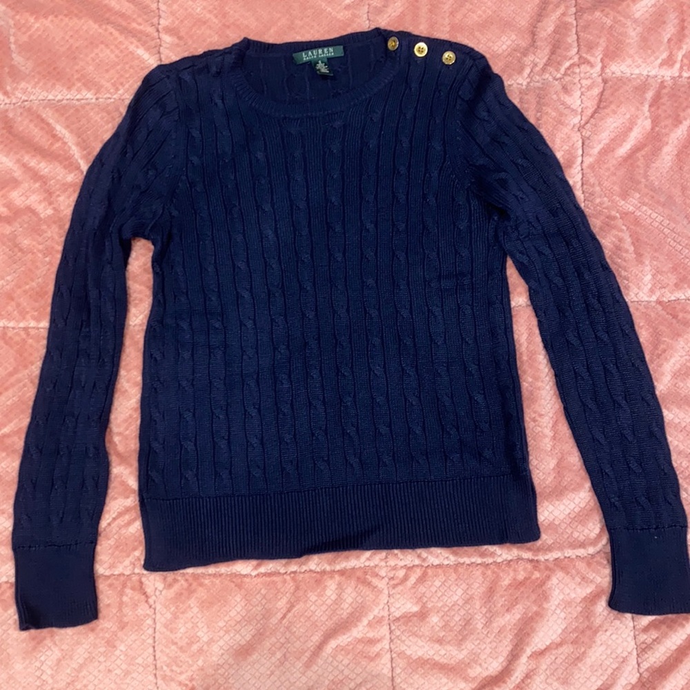 Lauren Ralph Lauren Navy Blue Sweater